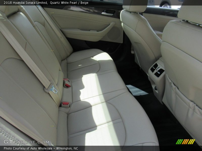 Quartz White Pearl / Beige 2018 Hyundai Sonata Limited