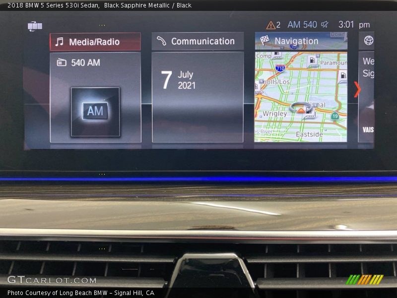 Black Sapphire Metallic / Black 2018 BMW 5 Series 530i Sedan