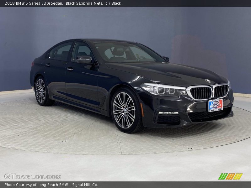 Black Sapphire Metallic / Black 2018 BMW 5 Series 530i Sedan