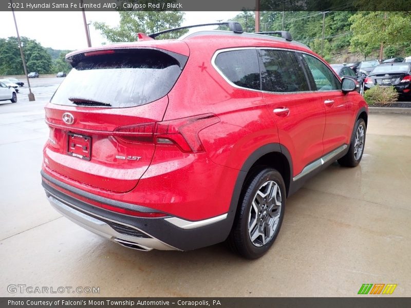 Calypso Red / Black 2021 Hyundai Santa Fe Limited AWD