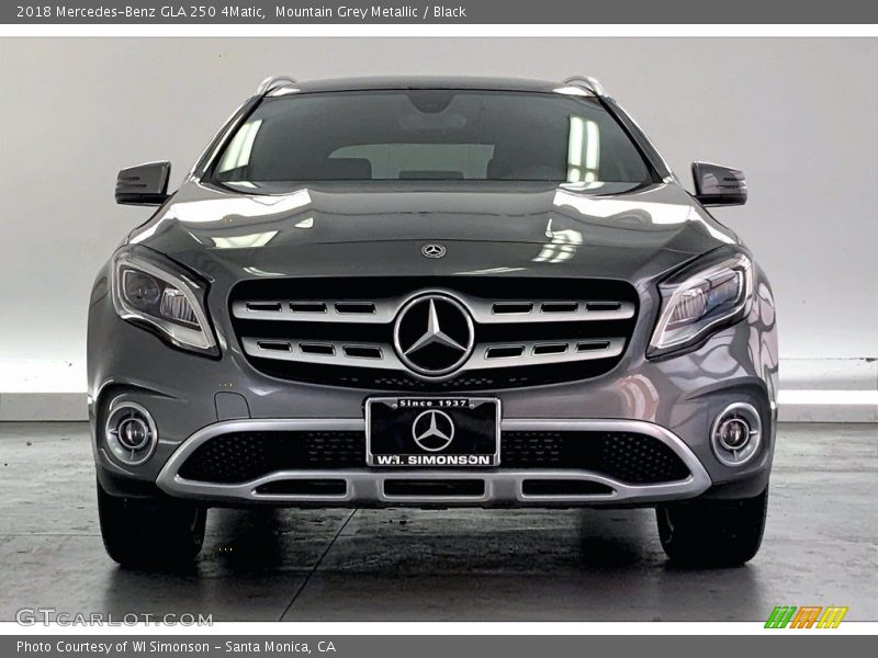 Mountain Grey Metallic / Black 2018 Mercedes-Benz GLA 250 4Matic