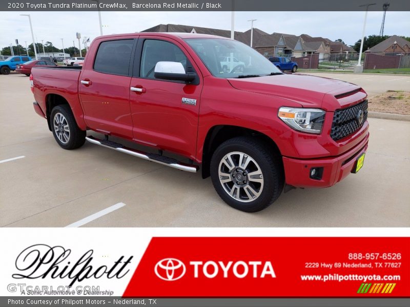 Barcelona Red Metallic / Black 2020 Toyota Tundra Platinum CrewMax