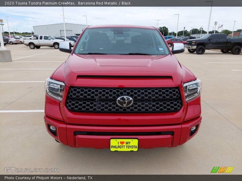 Barcelona Red Metallic / Black 2020 Toyota Tundra Platinum CrewMax