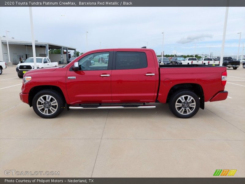 Barcelona Red Metallic / Black 2020 Toyota Tundra Platinum CrewMax