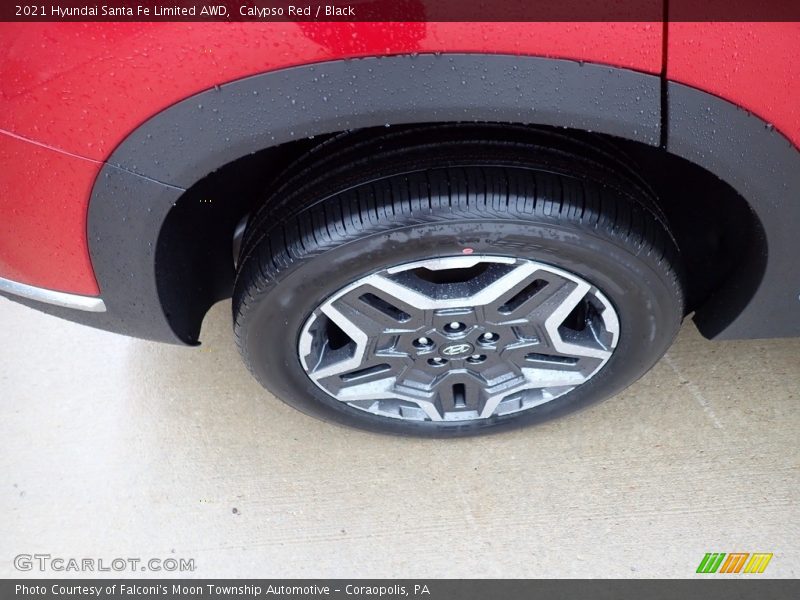 Calypso Red / Black 2021 Hyundai Santa Fe Limited AWD