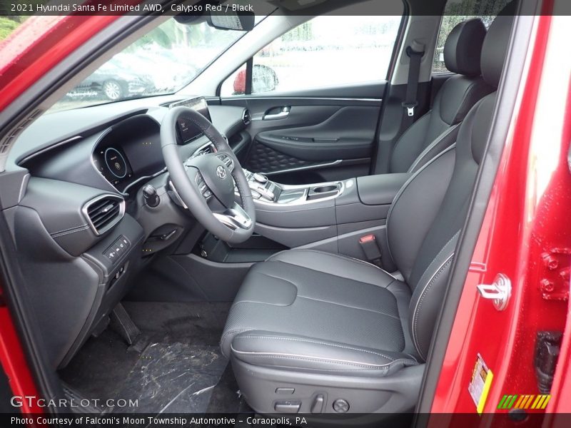 Calypso Red / Black 2021 Hyundai Santa Fe Limited AWD