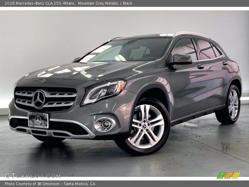Mountain Grey Metallic / Black 2018 Mercedes-Benz GLA 250 4Matic