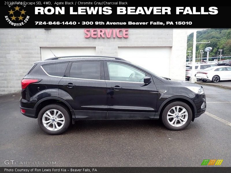 Agate Black / Chromite Gray/Charcoal Black 2019 Ford Escape SEL 4WD