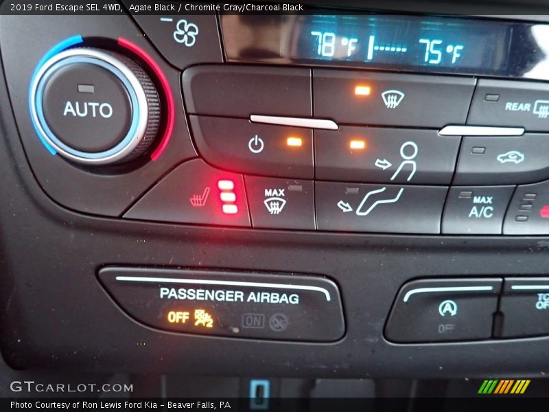 Agate Black / Chromite Gray/Charcoal Black 2019 Ford Escape SEL 4WD