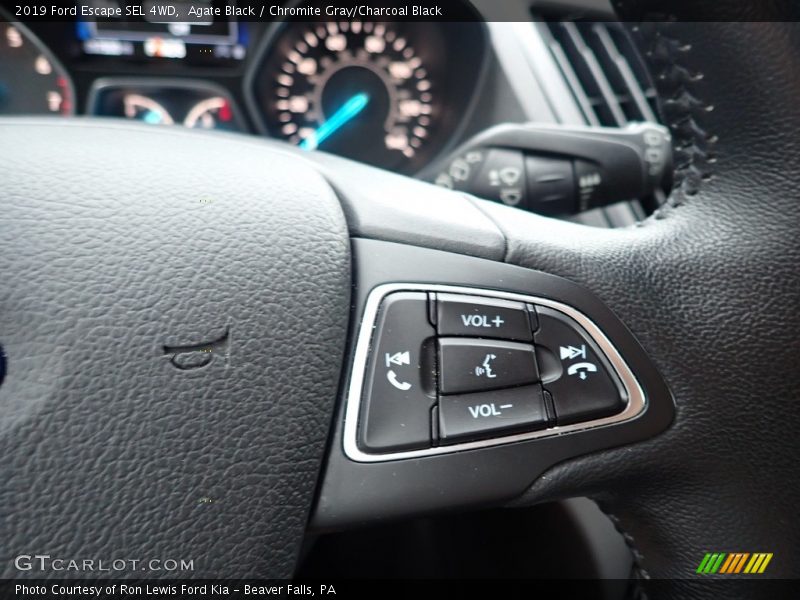 Agate Black / Chromite Gray/Charcoal Black 2019 Ford Escape SEL 4WD