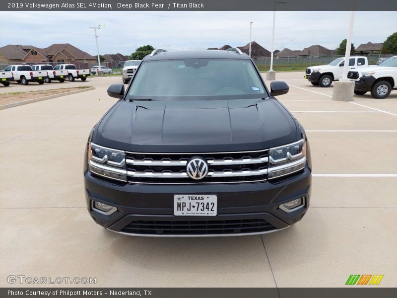 Deep Black Pearl / Titan Black 2019 Volkswagen Atlas SEL 4Motion