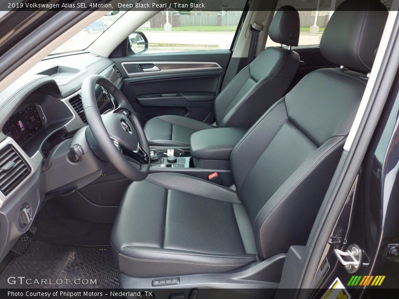 Deep Black Pearl / Titan Black 2019 Volkswagen Atlas SEL 4Motion