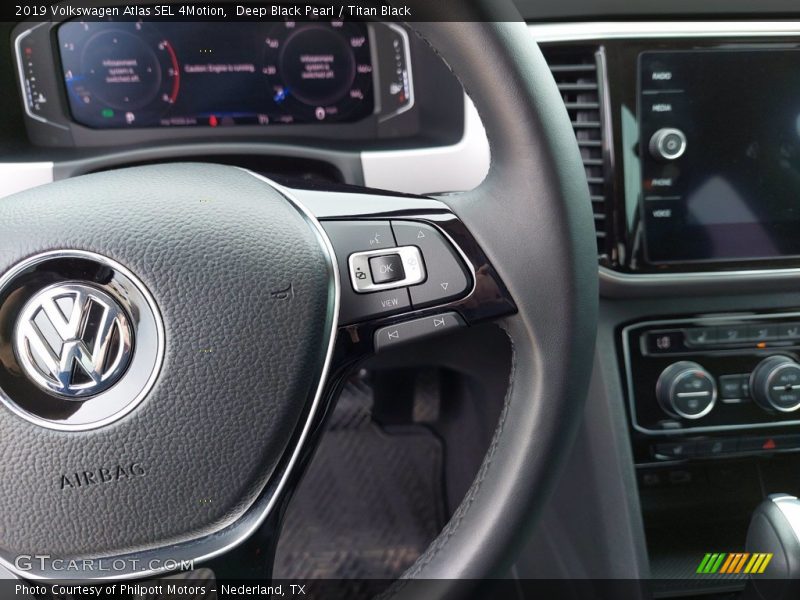 Deep Black Pearl / Titan Black 2019 Volkswagen Atlas SEL 4Motion