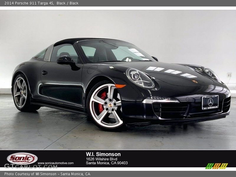 Black / Black 2014 Porsche 911 Targa 4S