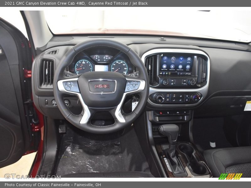 Cayenne Red Tintcoat / Jet Black 2021 GMC Canyon Elevation Crew Cab 4WD