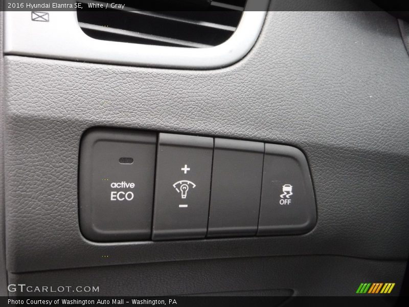 White / Gray 2016 Hyundai Elantra SE