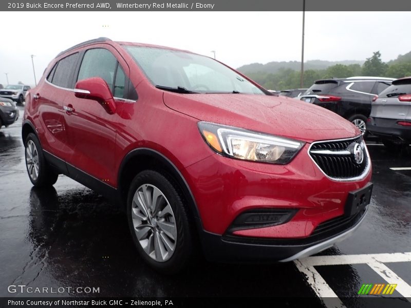 Winterberry Red Metallic / Ebony 2019 Buick Encore Preferred AWD
