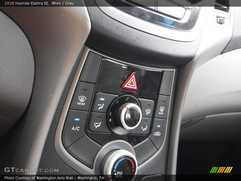 White / Gray 2016 Hyundai Elantra SE