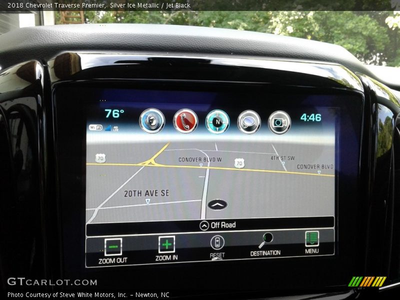 Navigation of 2018 Traverse Premier
