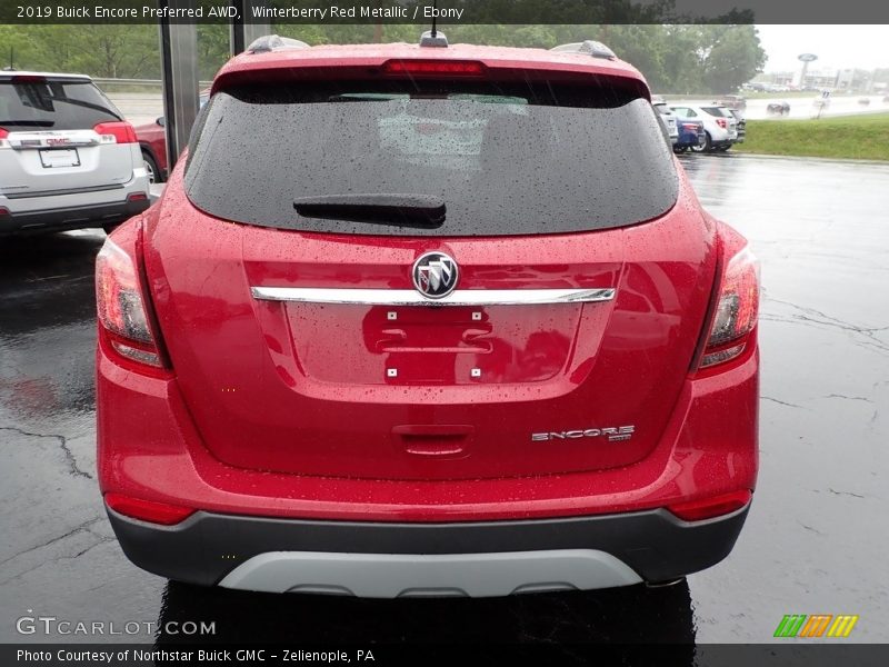 Winterberry Red Metallic / Ebony 2019 Buick Encore Preferred AWD