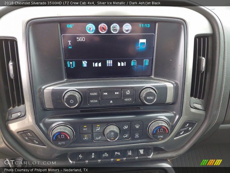 Silver Ice Metallic / Dark Ash/Jet Black 2018 Chevrolet Silverado 3500HD LTZ Crew Cab 4x4