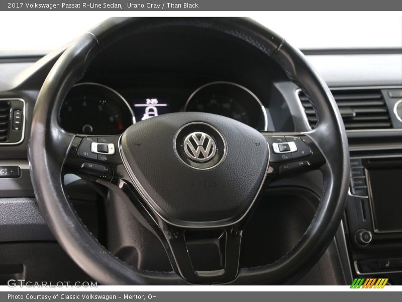 Urano Gray / Titan Black 2017 Volkswagen Passat R-Line Sedan