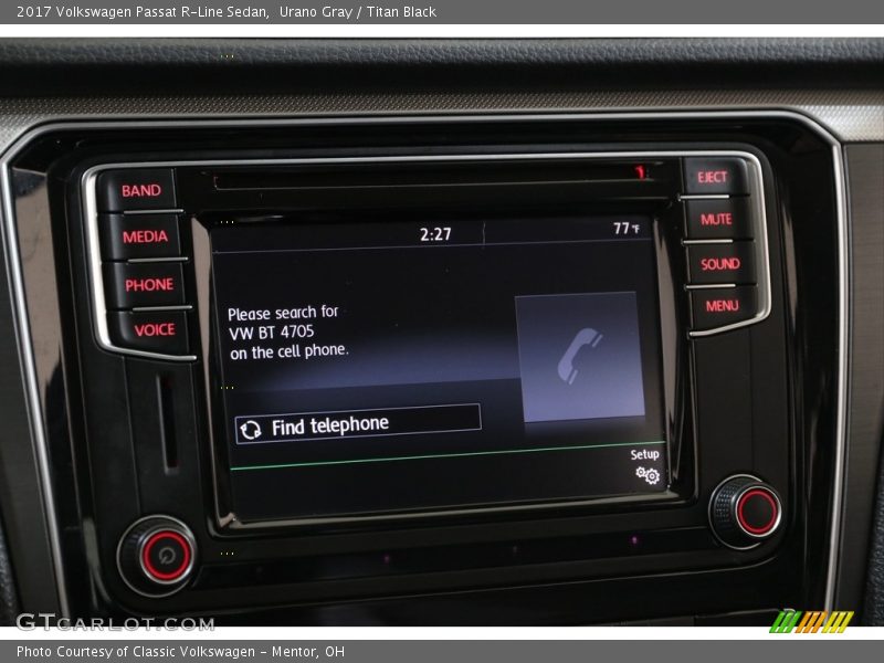 Urano Gray / Titan Black 2017 Volkswagen Passat R-Line Sedan