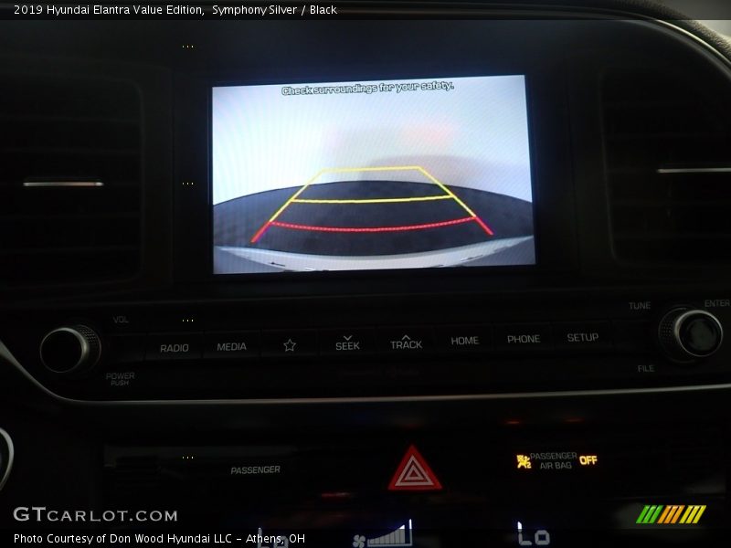 Symphony Silver / Black 2019 Hyundai Elantra Value Edition