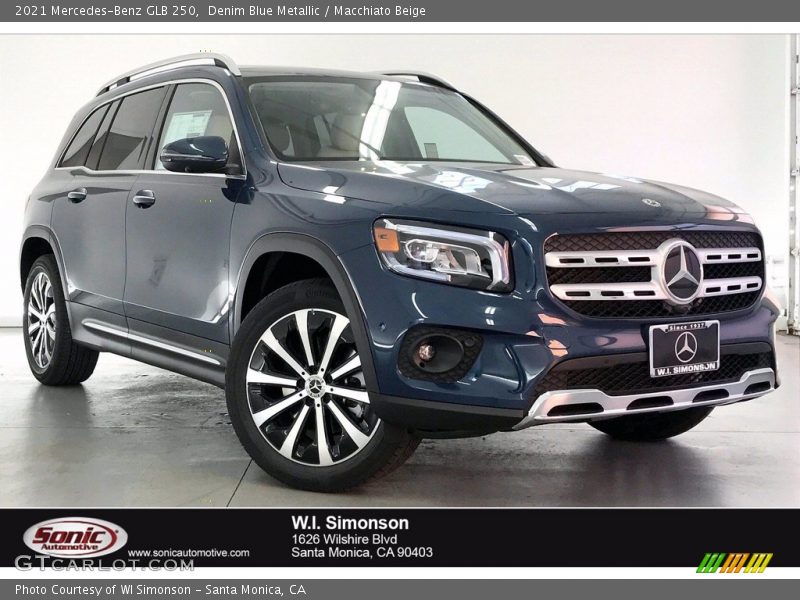 Denim Blue Metallic / Macchiato Beige 2021 Mercedes-Benz GLB 250