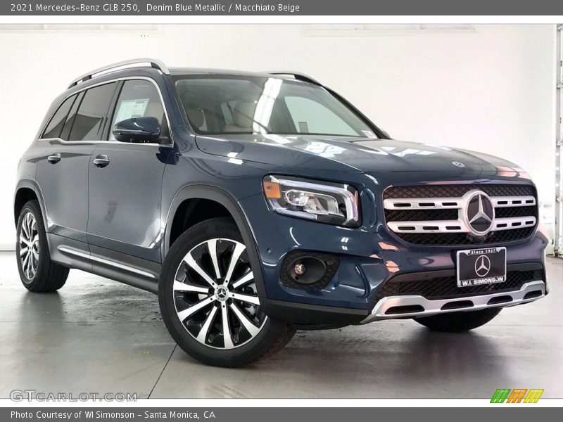 Denim Blue Metallic / Macchiato Beige 2021 Mercedes-Benz GLB 250