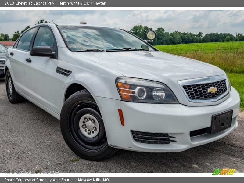 Heron White / Dark Pewter 2013 Chevrolet Caprice PPV