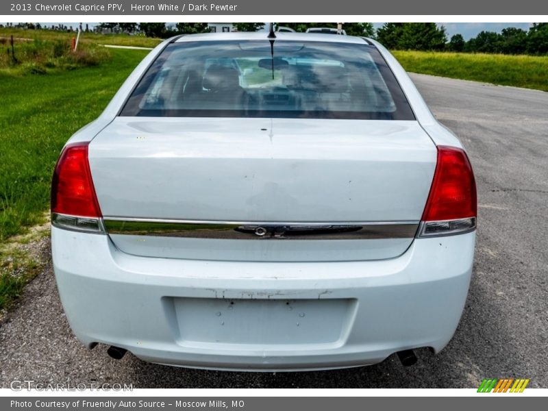 Heron White / Dark Pewter 2013 Chevrolet Caprice PPV