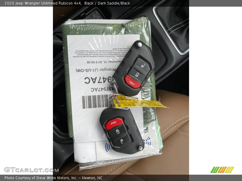 Keys of 2020 Wrangler Unlimited Rubicon 4x4