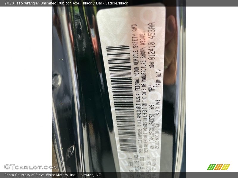 Black / Dark Saddle/Black 2020 Jeep Wrangler Unlimited Rubicon 4x4