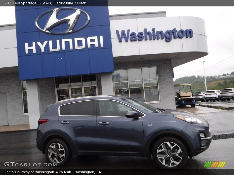 Pacific Blue / Black 2020 Kia Sportage EX AWD