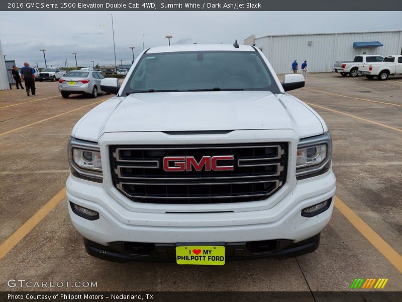 Summit White / Dark Ash/Jet Black 2016 GMC Sierra 1500 Elevation Double Cab 4WD