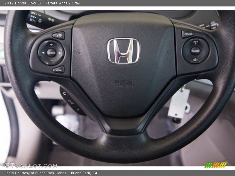 Taffeta White / Gray 2012 Honda CR-V LX