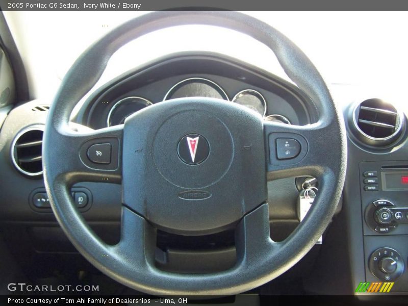 Ivory White / Ebony 2005 Pontiac G6 Sedan