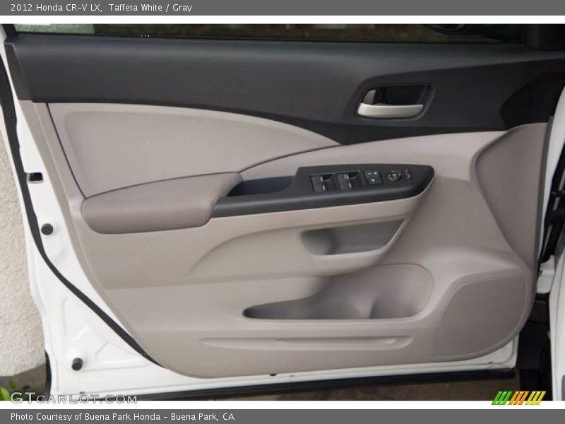 Taffeta White / Gray 2012 Honda CR-V LX
