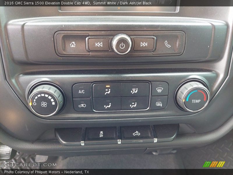 Controls of 2016 Sierra 1500 Elevation Double Cab 4WD