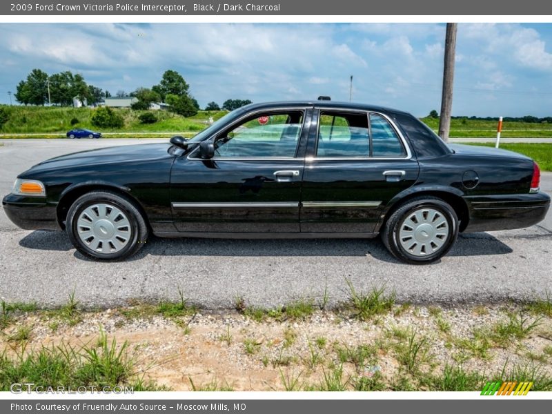 Black / Dark Charcoal 2009 Ford Crown Victoria Police Interceptor