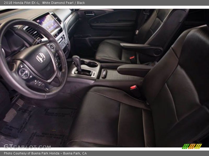 White Diamond Pearl / Black 2018 Honda Pilot EX-L