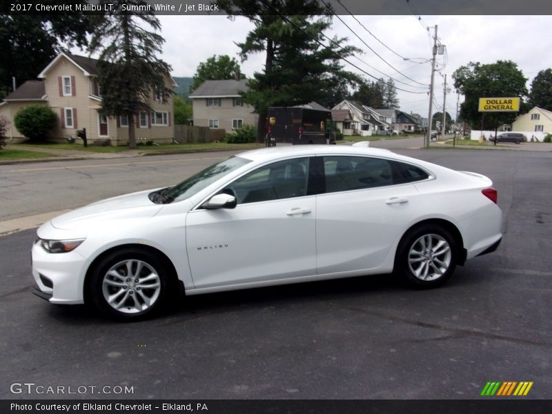 Summit White / Jet Black 2017 Chevrolet Malibu LT