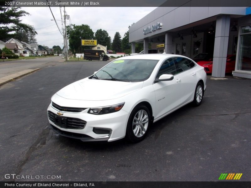 Summit White / Jet Black 2017 Chevrolet Malibu LT