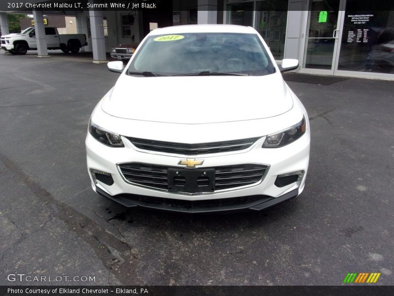 Summit White / Jet Black 2017 Chevrolet Malibu LT