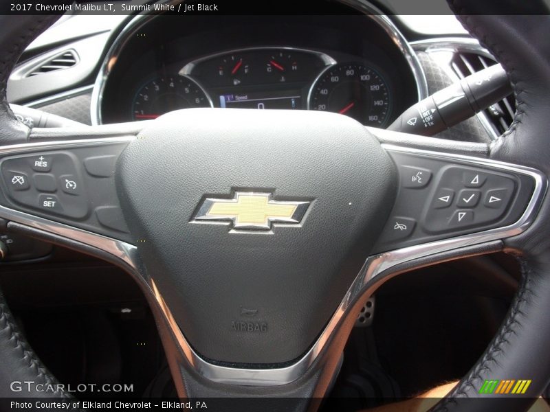 Summit White / Jet Black 2017 Chevrolet Malibu LT