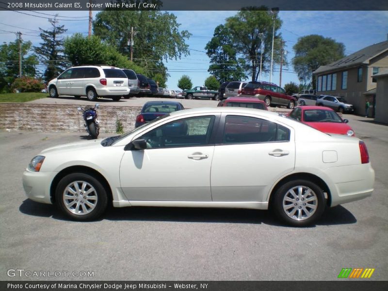 Dover White Pearl / Gray 2008 Mitsubishi Galant ES