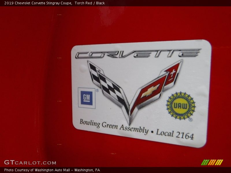 Torch Red / Black 2019 Chevrolet Corvette Stingray Coupe