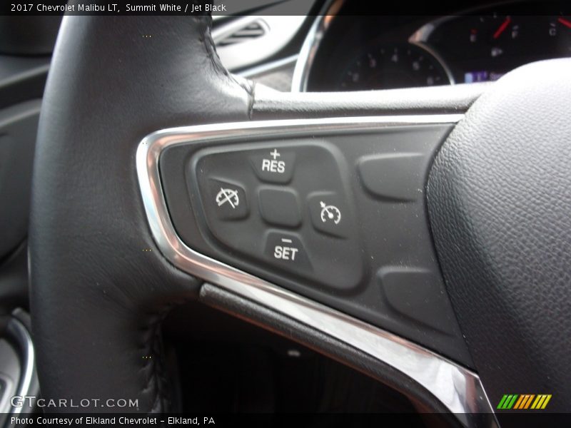 Summit White / Jet Black 2017 Chevrolet Malibu LT