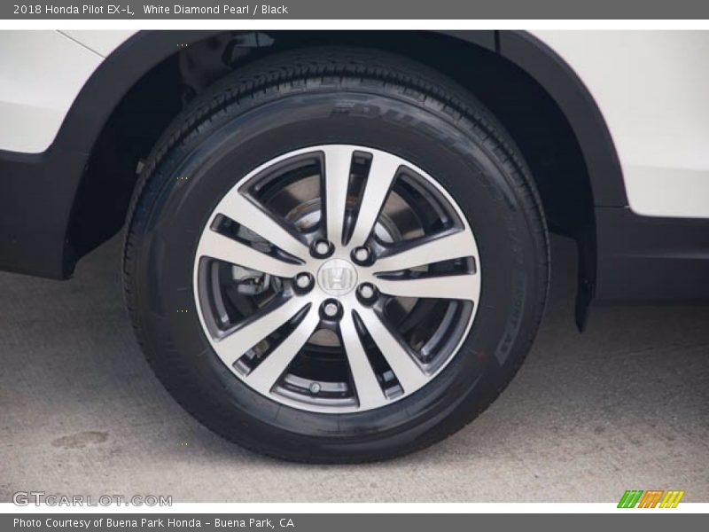 White Diamond Pearl / Black 2018 Honda Pilot EX-L